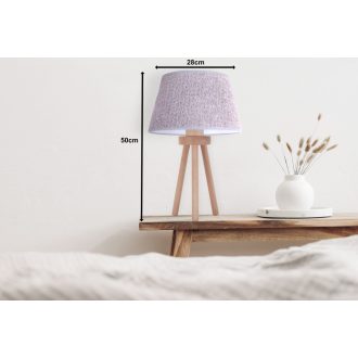 DUOLLA BOUCLE asztali lámpa – Ø 28 cm – szürke
