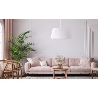 DUOLLA BOUCLE függőlámpa – Ø 50 cm – krémszínű