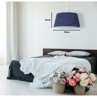 DUOLLA BOUCLE függőlámpa – Ø 50 cm – sötétkék