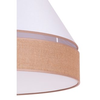 DUOLLA AVIGNON függőlámpa – Ø 50 cm – fehér / barna