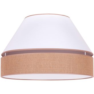 DUOLLA AVIGNON plafonlámpa – Ø 50 cm – fehér / barna