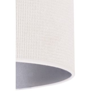   DUOLLA LYON asztali lámpa – Ø 30 cm – krémszínű / ezüstszínű
