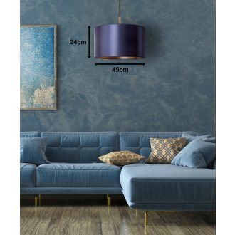 DUOLLA CANNES függőlámpa – Ø 45 cm – sötétkék