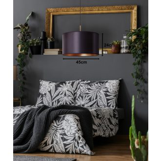 DUOLLA CANNES függőlámpa – Ø 45 cm – fekete