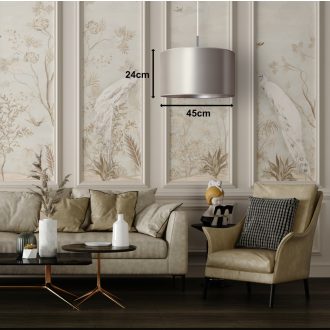 DUOLLA CANNES függőlámpa – Ø 45 cm – krémszínű