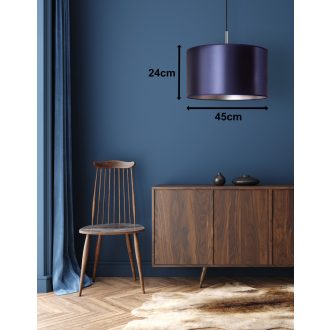 DUOLLA CANNES függőlámpa – Ø 45 cm – sötétkék