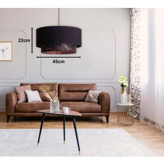 DUOLLA TRIO függőlámpa – Ø 45 cm – fekete