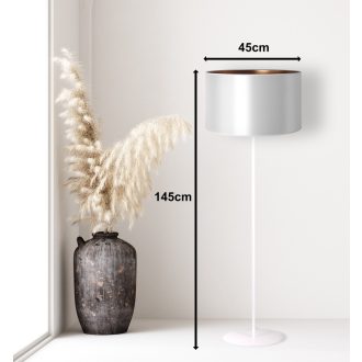 DUOLLA CANNES állólámpa – Ø 45 cm – fehér