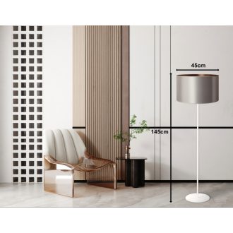 DUOLLA CANNES állólámpa – Ø 45 cm – krémszínű
