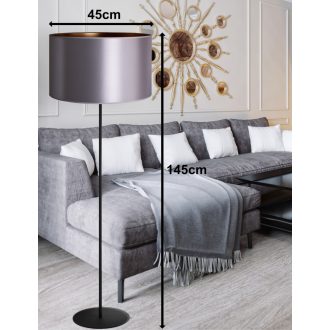 DUOLLA CANNES állólámpa – Ø 45 cm – szürke