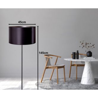 DUOLLA CANNES állólámpa – Ø 45 cm – fekete
