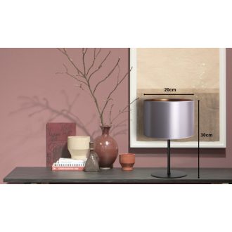 DUOLLA CANNES asztali lámpa – Ø 30 cm – szürke