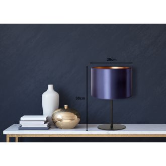 DUOLLA CANNES asztali lámpa – Ø 30 cm – sötétkék