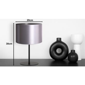 DUOLLA CANNES asztali lámpa – Ø 30 cm – szürke