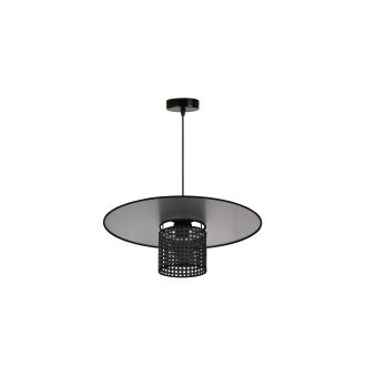DUOLLA TOKYO RATTAN függőlámpa – Ø 50 cm – fekete