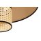 DUOLLA TOKYO RATTAN falilámpa – Ø 14 cm – bézs / rézszínű