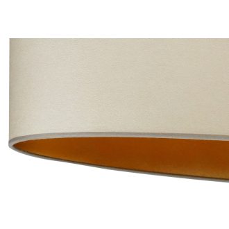   DUOLLA OVAL VEGAN asztali lámpa – 30 cm széles – krémszínű / aranyszínű