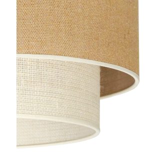   DUOLLA YUTE BOHO plafonlámpa – Ø 45 cm – barna / krémszínű
