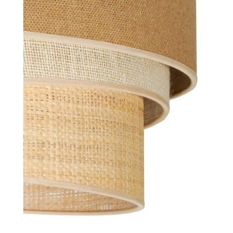 DUOLLA YUTE TRIO plafonlámpa – Ø 45 cm – barna / bézs