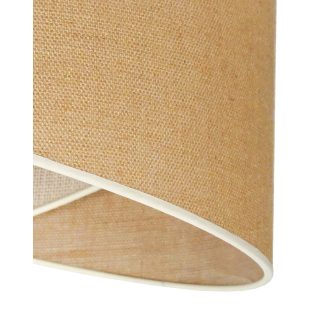   DUOLLA YUTE CELLO függőlámpa – Ø 45 cm – krémszínű / barna