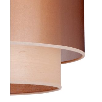 DUOLLA VENEER függőlámpa – Ø 45 cm – bézs / natúr