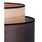 DUOLLA VENEER állólámpa – Ø 45 cm – fekete / bézs