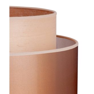 DUOLLA VENEER állólámpa – Ø 45 cm – bézs / natúr