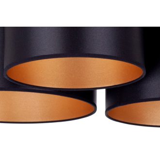   DUOLLA CEILING LAMP mennyezeti lámpa – 50 cm széles – fekete / aranyszínű