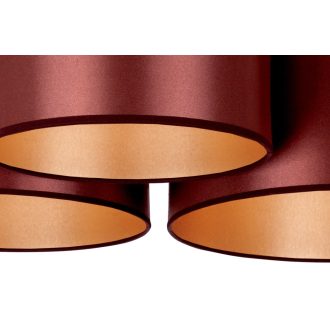   DUOLLA CEILING LAMP mennyezeti lámpa – 50 cm széles – barna / aranyszínű