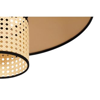   DUOLLA TOKYO RATTAN mennyezeti lámpa – Ø 50 cm – bézs / rézszínű