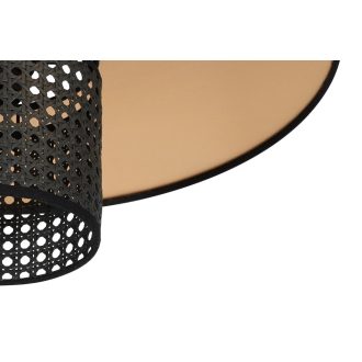   DUOLLA TOKYO RATTAN mennyezeti lámpa – Ø 50 cm – fekete / rézszínű