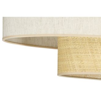   DUOLLA DOUBLE OVAL NATURE mennyezeti lámpa – 80 cm széles – krémszínű / bézs
