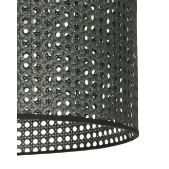   DUOLLA ROLLER RATTAN mennyezeti lámpa – Ø 45 cm – fekete