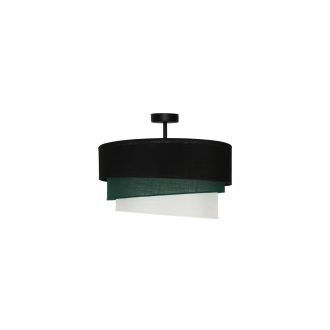   DUOLLA TRIO mennyezeti lámpa – Ø 45 cm – fekete / zöld