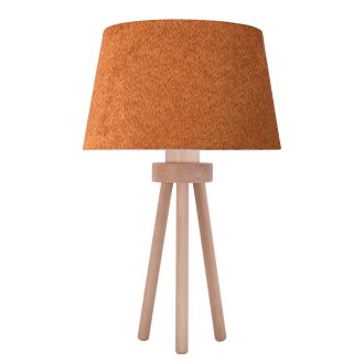 DUOLLA BOUCLE asztali lámpa – Ø 28 cm – narancssárga