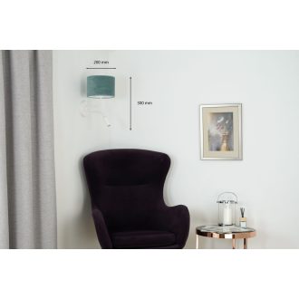 DUOLLA HOTELOVE falilámpa – Ø 20 cm – zöld