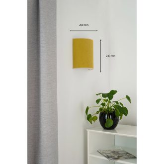   DUOLLA SEMI CIRCLE falilámpa – 21 cm széles – narancssárga