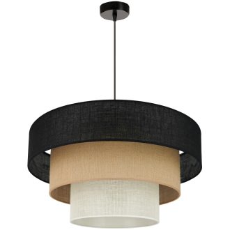   DUOLLA ASPEN LUNETA függőlámpa – Ø 60 cm – fekete / barna