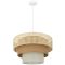 DUOLLA CEDAR LUNETA függőlámpa – Ø 45 cm – bézs / krémszínű