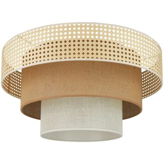   DUOLLA CEDAR LUNETA plafonlámpa – Ø 45 cm – bézs / krémszínű