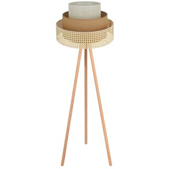   DUOLLA CEDAR LUNETA állólámpa – Ø 45 cm – bézs / krémszínű
