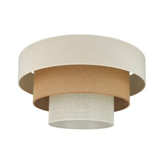   DUOLLA DENVER LUNETA plafonlámpa – Ø 45 cm – bézs / krémszínű