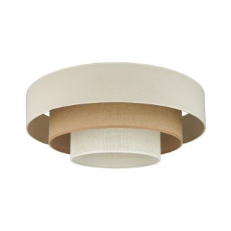   DUOLLA DENVER LUNETA LED plafonlámpa – Ø 60 cm – bézs / krémszínű