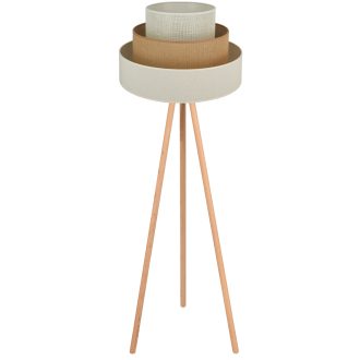   DUOLLA DENVER LUNETA állólámpa – Ø 45 cm – bézs / krémszínű