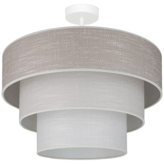   DUOLLA ALASKA LUNETA mennyezeti lámpa – Ø 45 cm – szürke / bézs