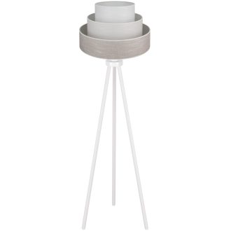   DUOLLA ALASKA LUNETA állólámpa – Ø 45 cm – szürke / bézs