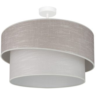   DUOLLA DOVER SHINE mennyezeti lámpa – Ø 50 cm – szürke / bézs