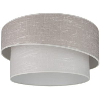   DUOLLA DOVER SHINE plafonlámpa – Ø 50 cm – szürke / bézs