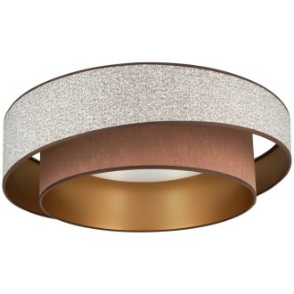   DUOLLA VEGAS SHINE plafonlámpa – Ø 60 cm – barna / aranyszínű