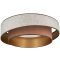 DUOLLA VEGAS SHINE plafonlámpa – Ø 60 cm – barna / aranyszínű